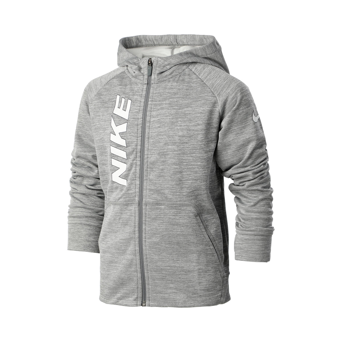 Nike Graphic Swoosh Sweatjacke Jungen - grau, weiß Nike Graphic Swoosh Sweatjacke Jungen - grau, weiß