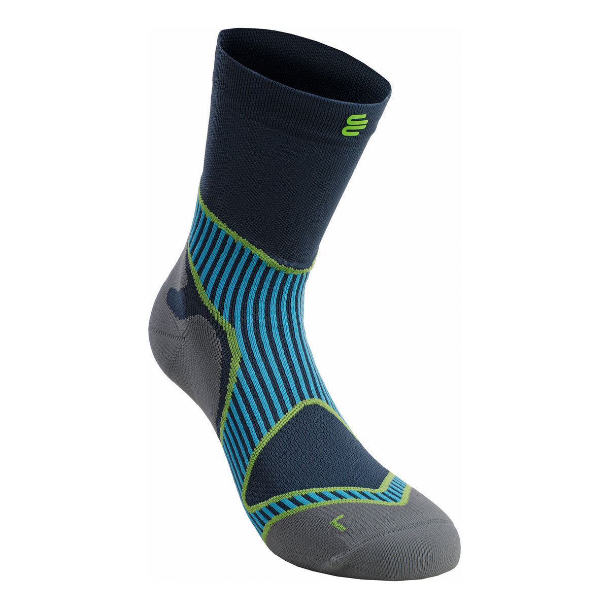 Bauerfeind Performance Mid Cut Laufsocken Herren-Blau Bauerfeind Performance Mid Cut Laufsocken Herren-Blau
