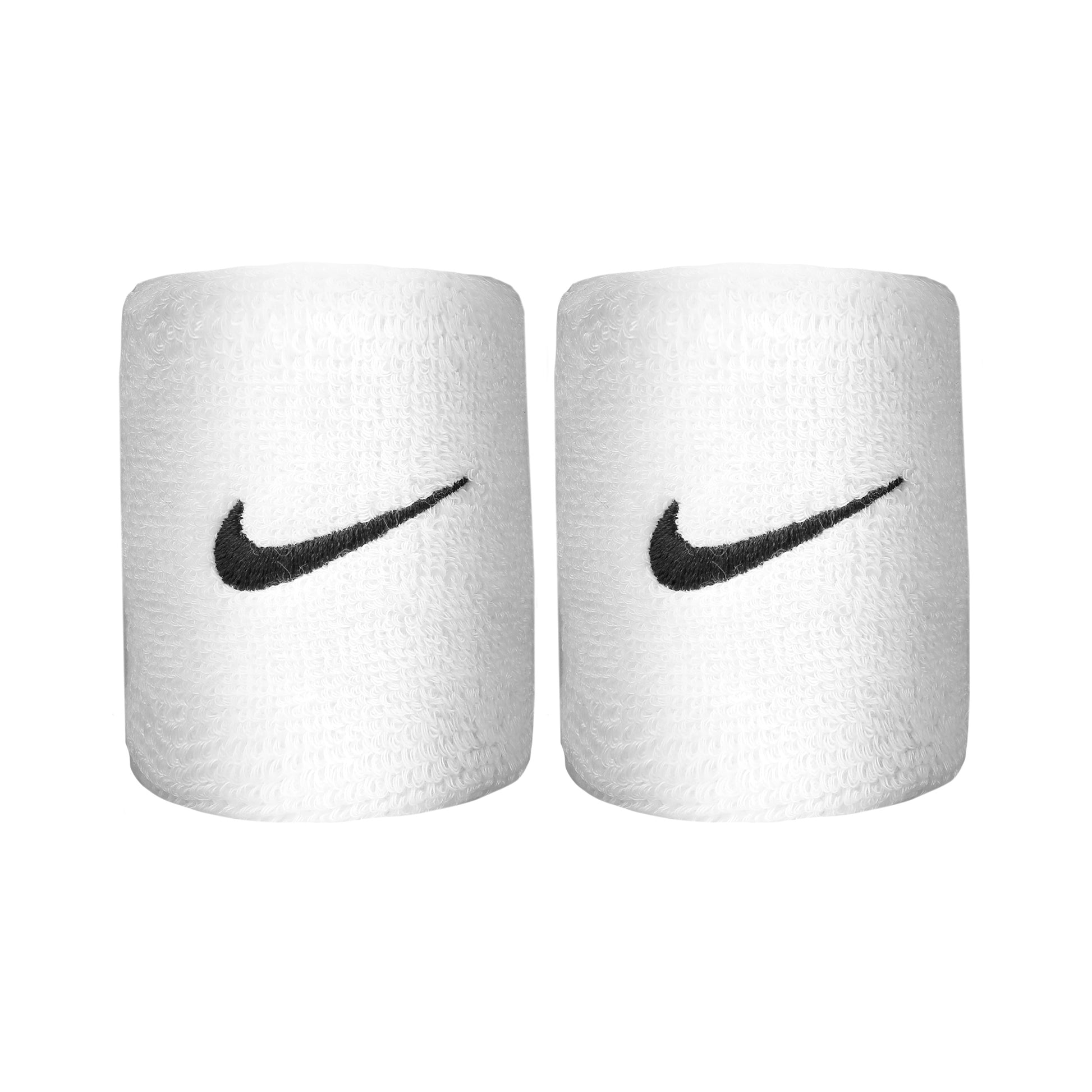 Nike Swoosh Schweißband 2er Pack kurz - weiß, schwarz