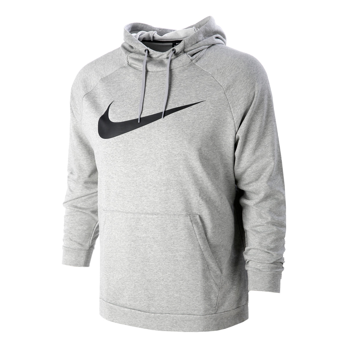 Nike Dri-Fit Swoosh Hoody Herren - hellgrau, schwarz