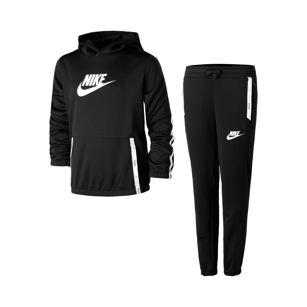 Nike Poly Pack Hook Trainingsanzug Jungen - schwarz, weiß