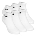 Everyday Cushioned Ankle Sportsocken 6er Pack Unisex - weiß, schwarz