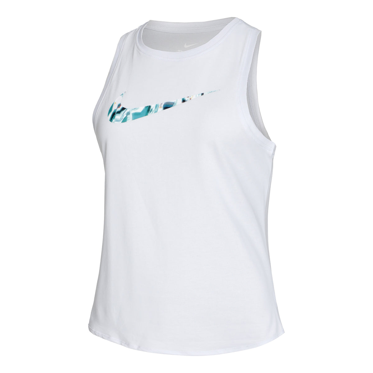 Nike Dri-Fit Pro All Over Print Tank-Top Damen - hellgrau, türkis
