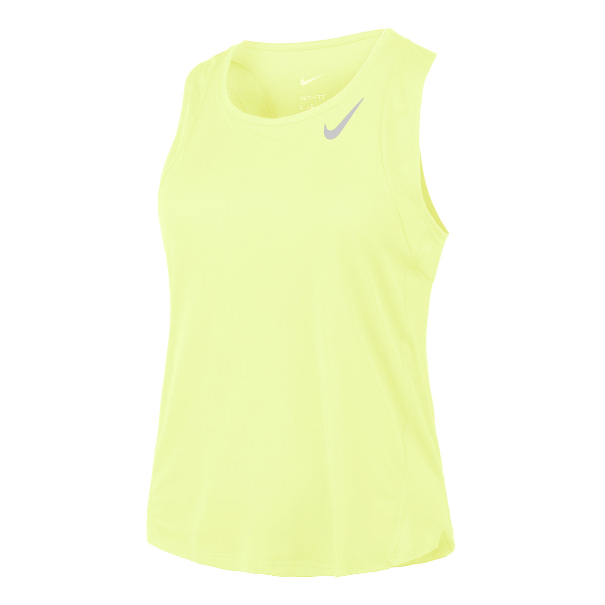 Nike Dri-Fit Race Laufshirt Damen - gelb, grau