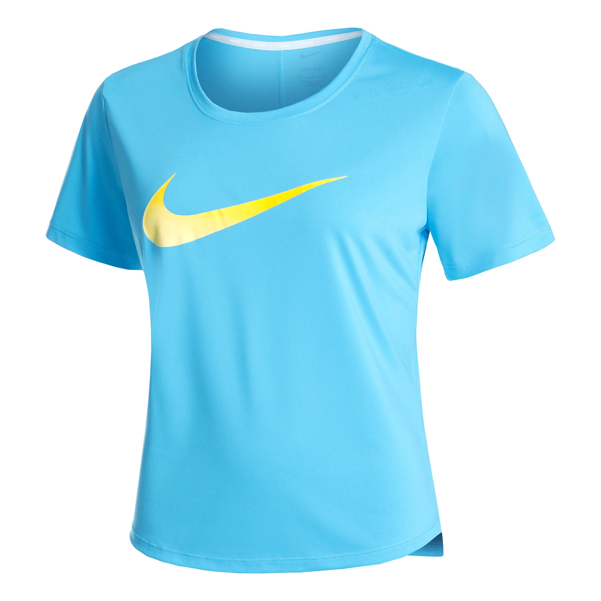 Nike Dri-Fit One Swoosh HBR Laufshirt Damen - türkis,