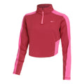 Dri-Fit Half-Zip Longsleeve Damen - rot, pink