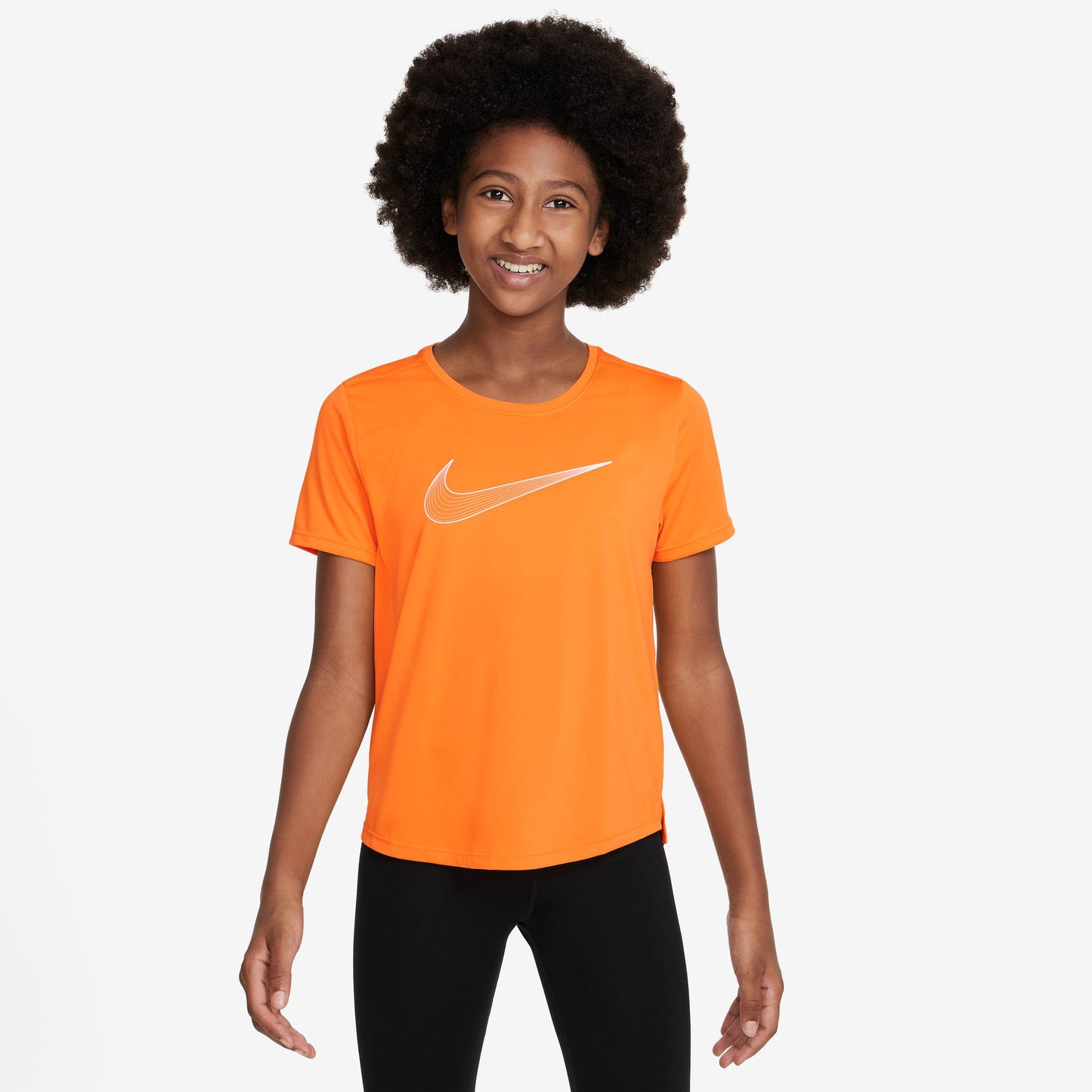 Nike Dri-Fit One GX T-Shirt Mädchen - orange,