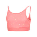 Dri-Fit Light Support Sport-BH Mädchen - koralle,