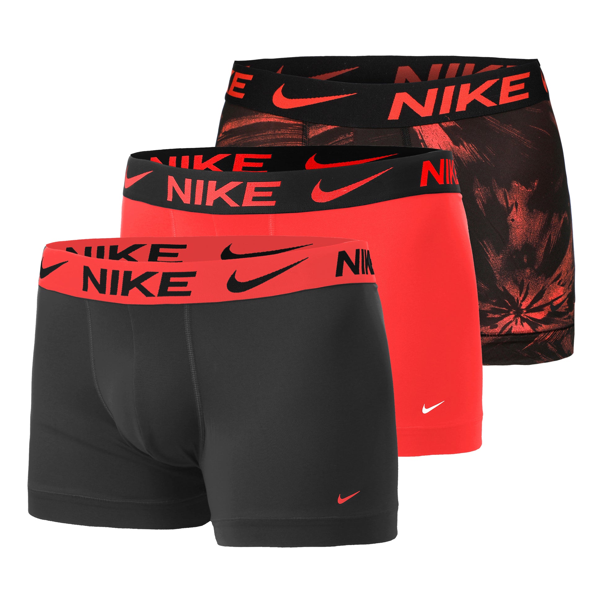 Nike Essential Micro Brief Boxer Short 3er Pack Herren - dunkelgrau, rot