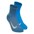 Dri-Fit Multiplier Crew Sportsocken 2er Pack Unisex - blau,