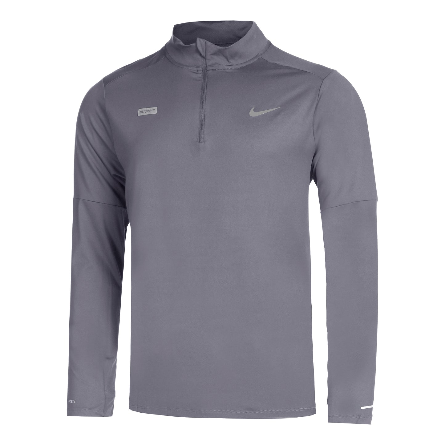 Nike Dri-Fit Element Flash Half-Zip Laufshirt Herren-Grau