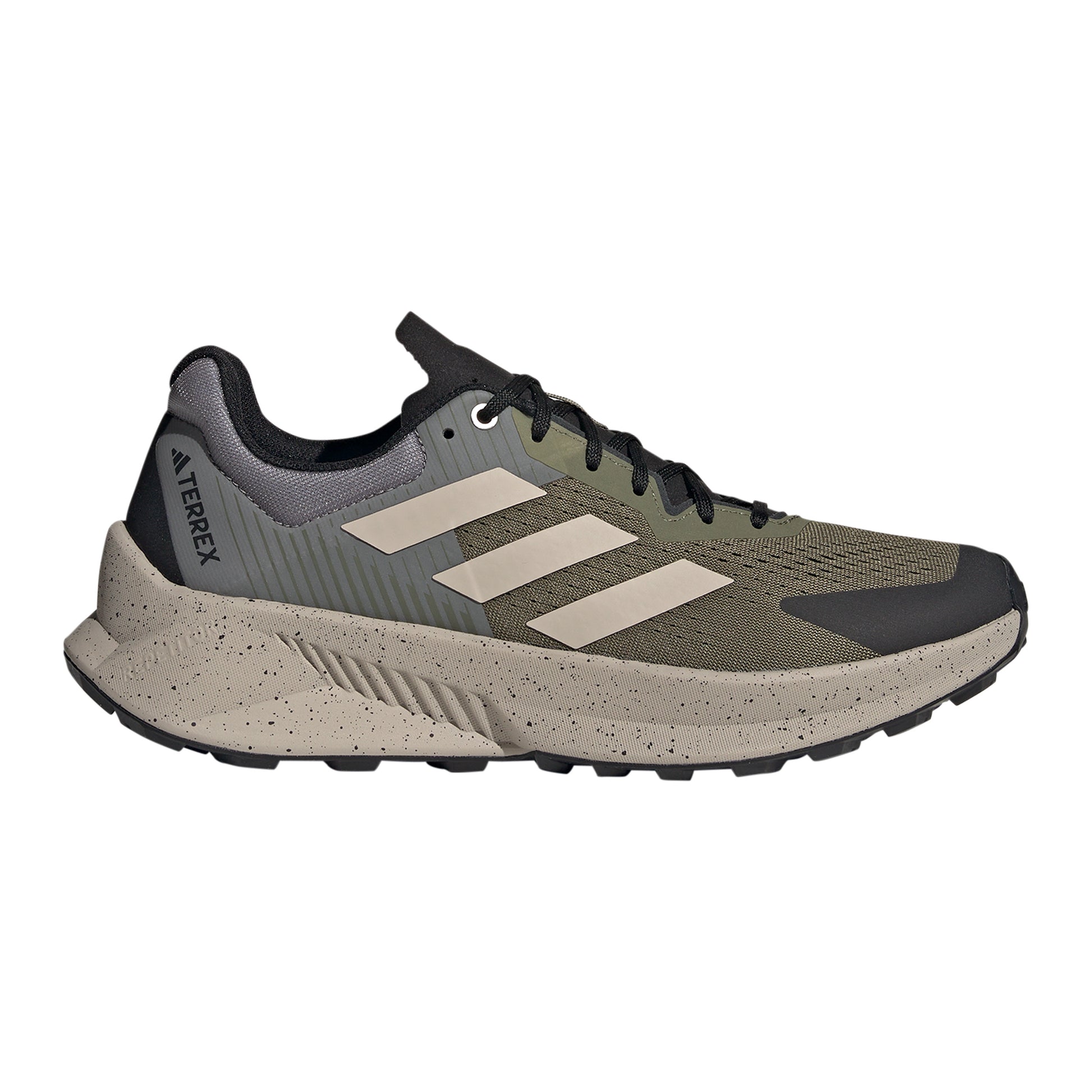 adidas Soulstride Flow Trailschuh Herren - oliv, grau