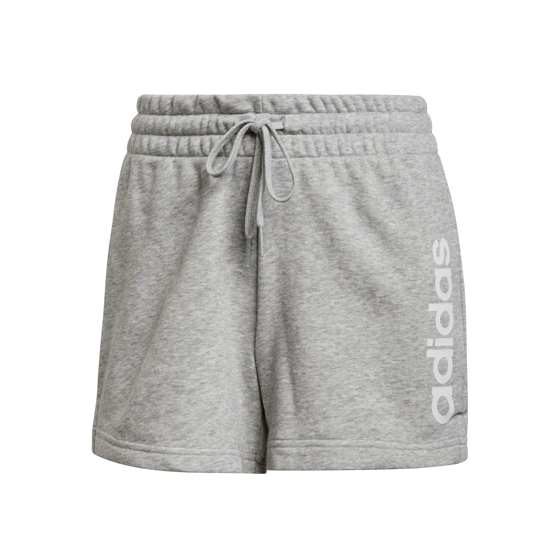 adidas Linear French Terry Shorts Damen - grau, weiß