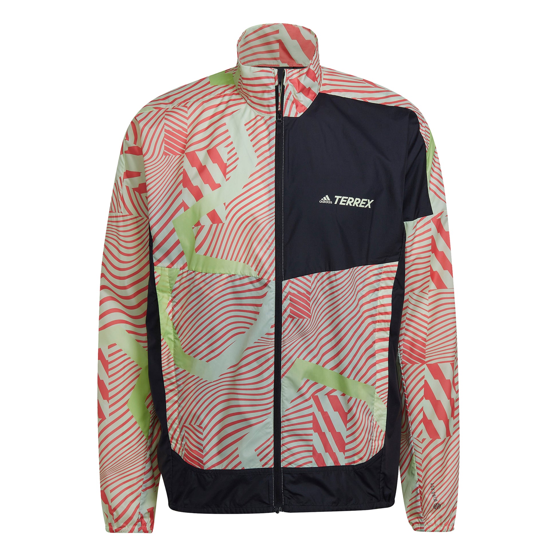 adidas Trail Laufjacke Herren - rot, grün