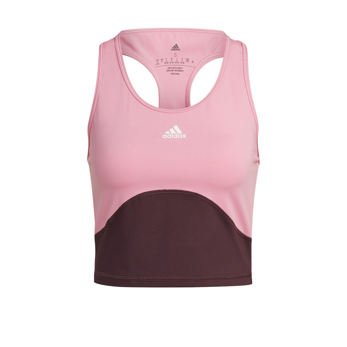 adidas High Intensity Cropped Tank-Top Damen - pink,