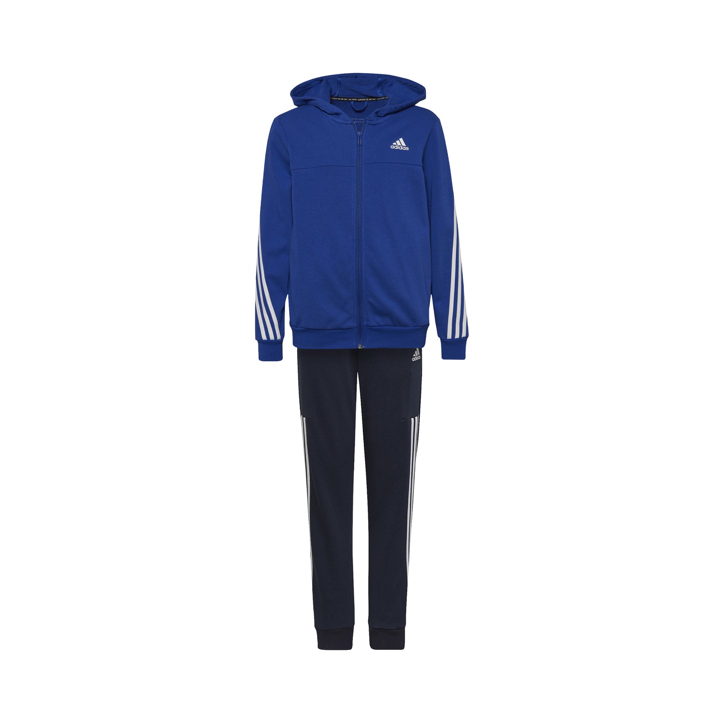 adidas Cotton Trainingsanzug Jungen - blau,