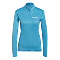 Multi Half-Zip Longsleeve Damen - blau,