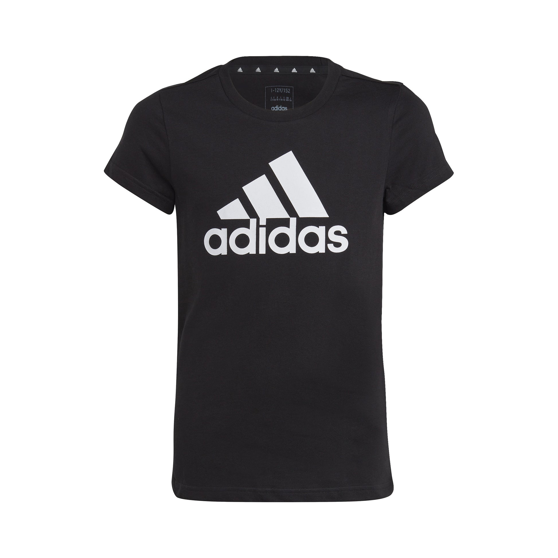 adidas Big Logo T-Shirt Mädchen - schwarz, weiß