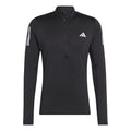 Own the Run 1/4 Zip Longsleeve Herren - schwarz,