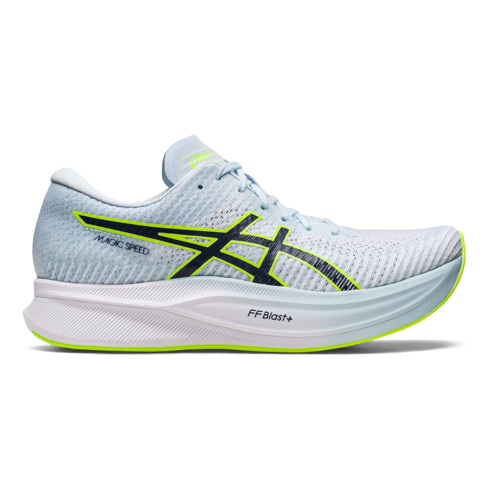 ASICS Magic Speed 2 Wettkampfschuh Damen - hellblau, neongrün