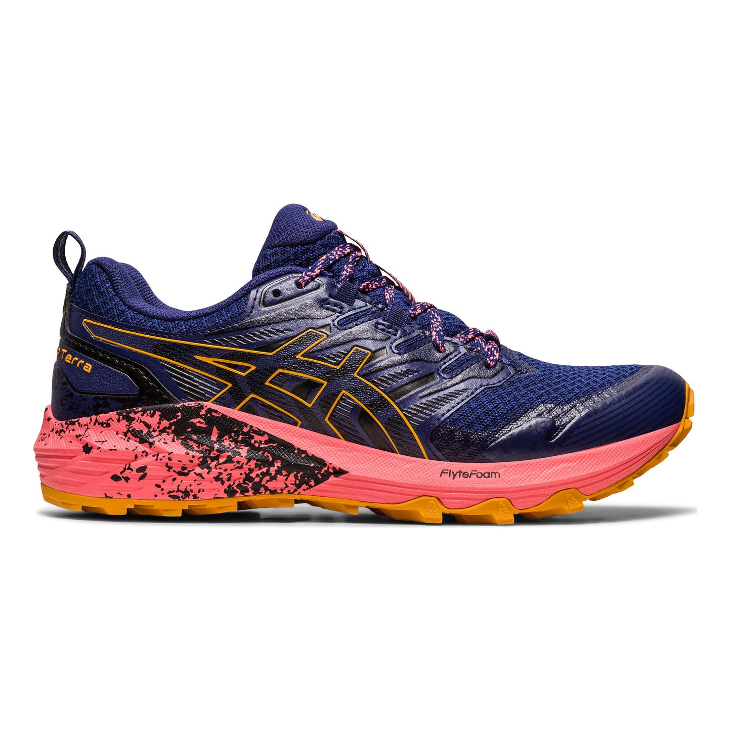 ASICS Gel-Trabuco Terra Trailschuh Damen - blau, koralle
