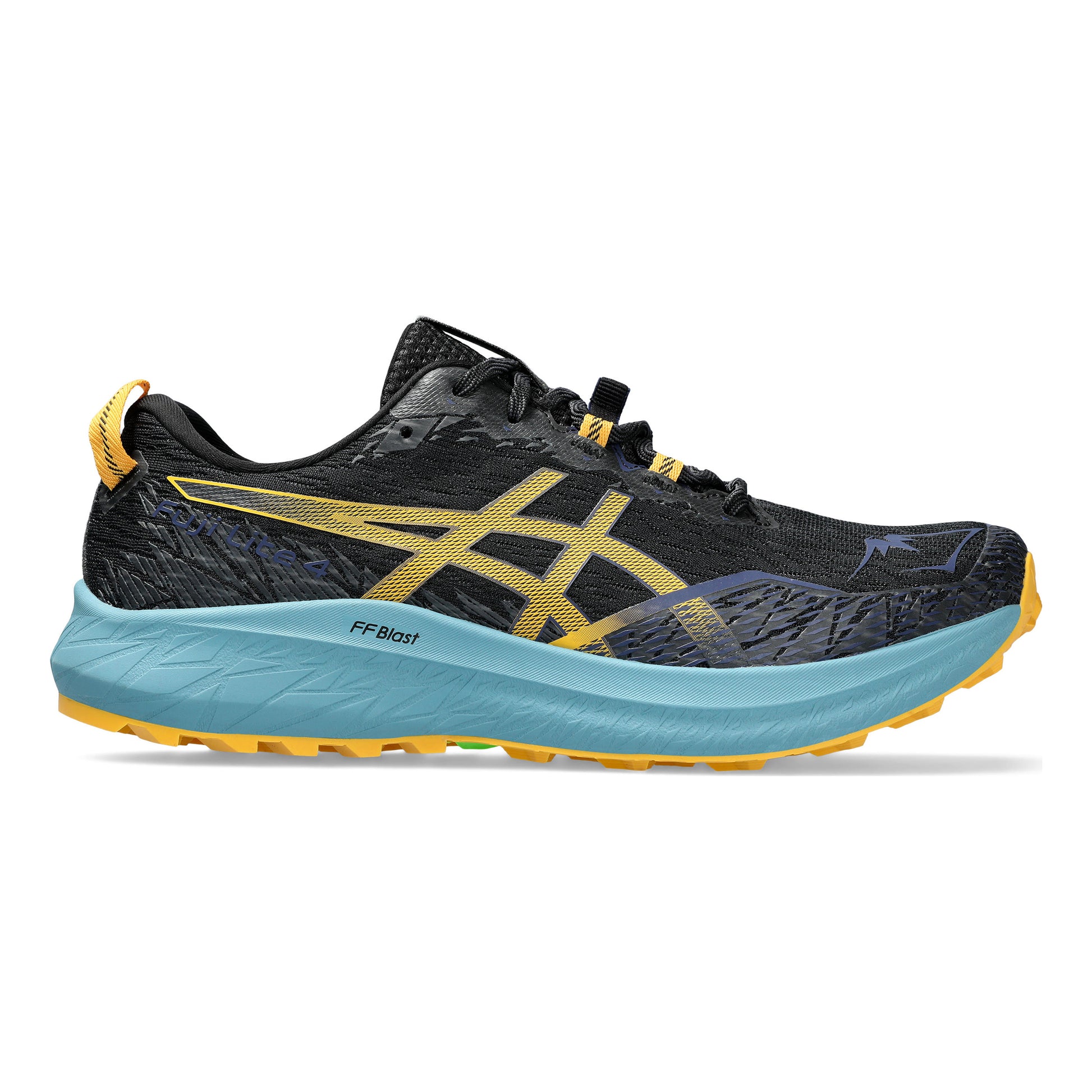 ASICS Fuji Lite 4 Trailschuh Herren - schwarz, gelb