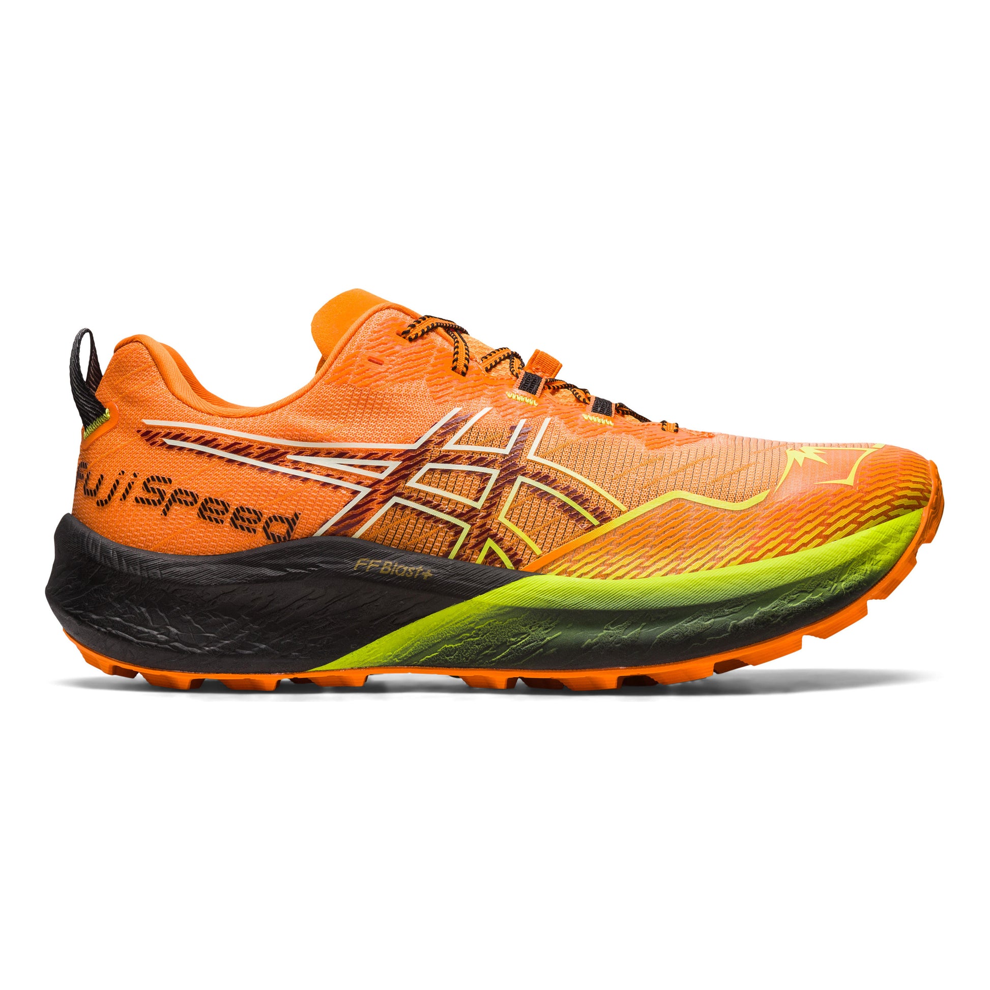 ASICS Fujispeed 2 Trailschuh Herren - orange, neongrün