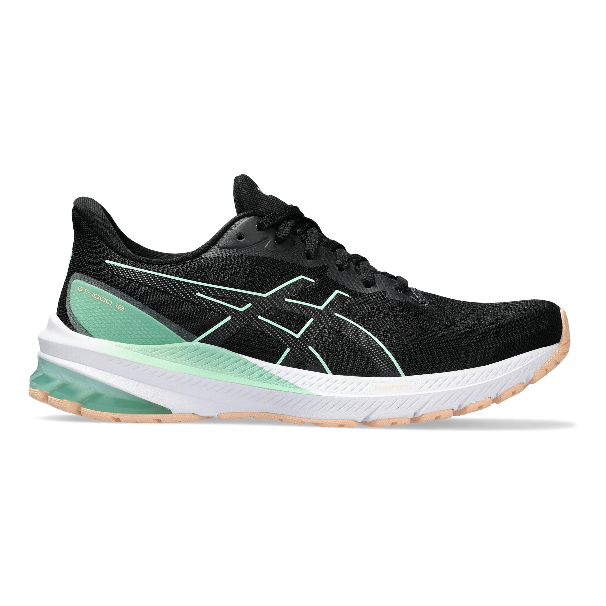ASICS GT-1000 12 Stabilitätsschuh Damen - schwarz, mint