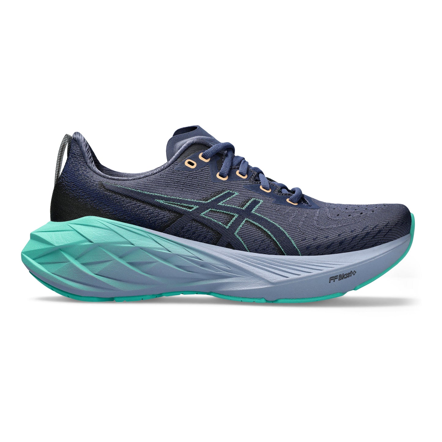 ASICS Novablast 4 Neutralschuh Damen - dunkelblau, grün