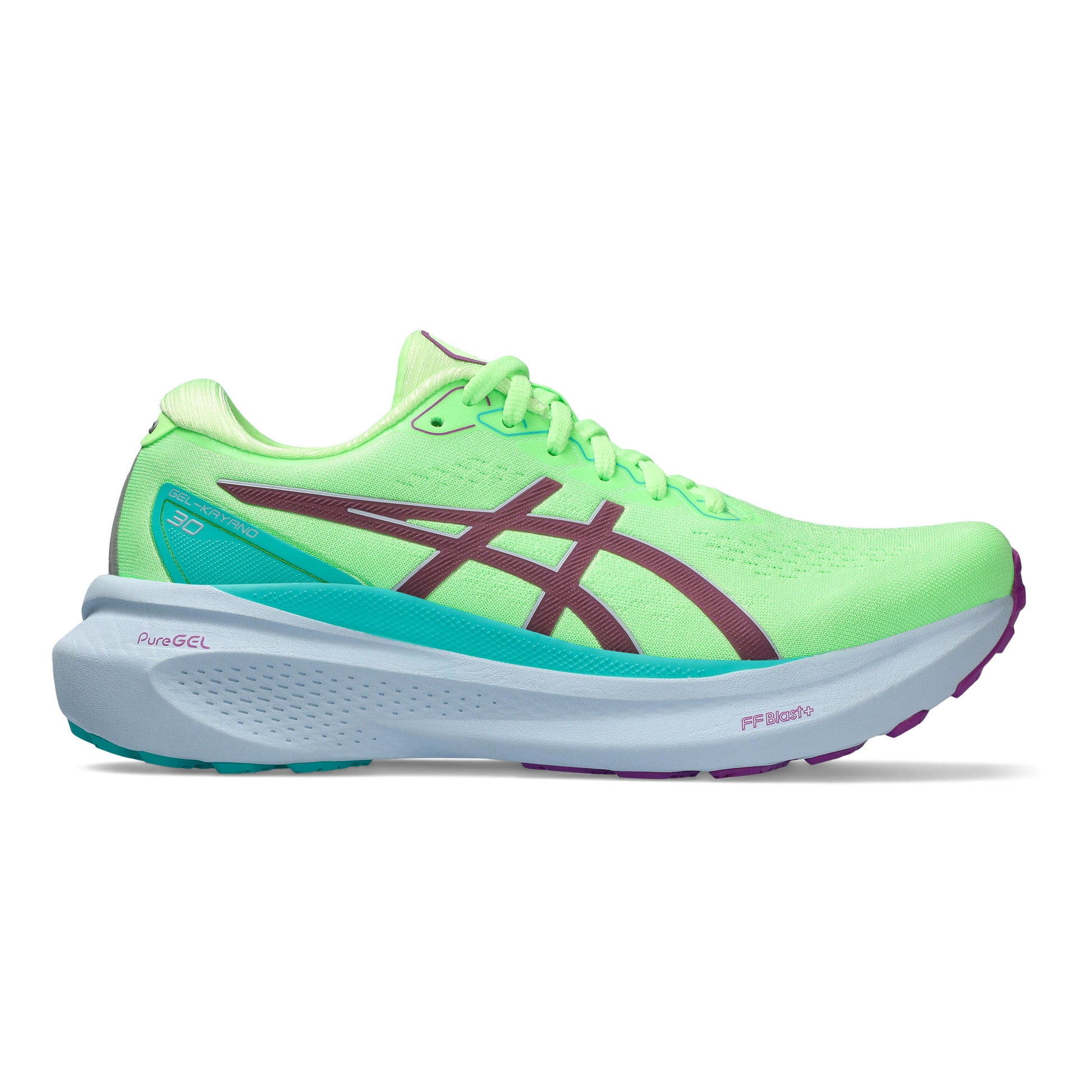 ASICS Gel-Kayano 30 Lite-Show Stabilitätsschuh Damen - neongrün, mehrfarbig