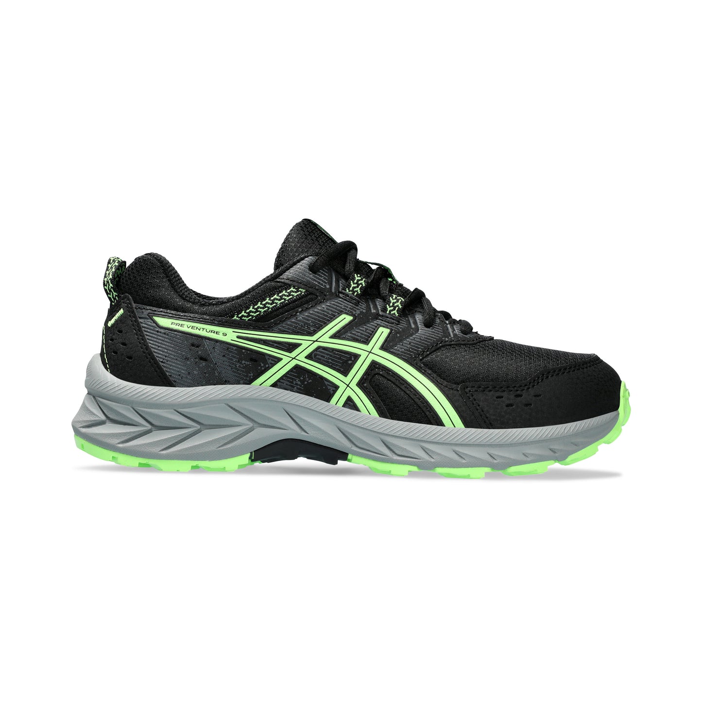 ASICS Pre-Venture 9 GS Trailschuh Kinder - schwarz, neongrün