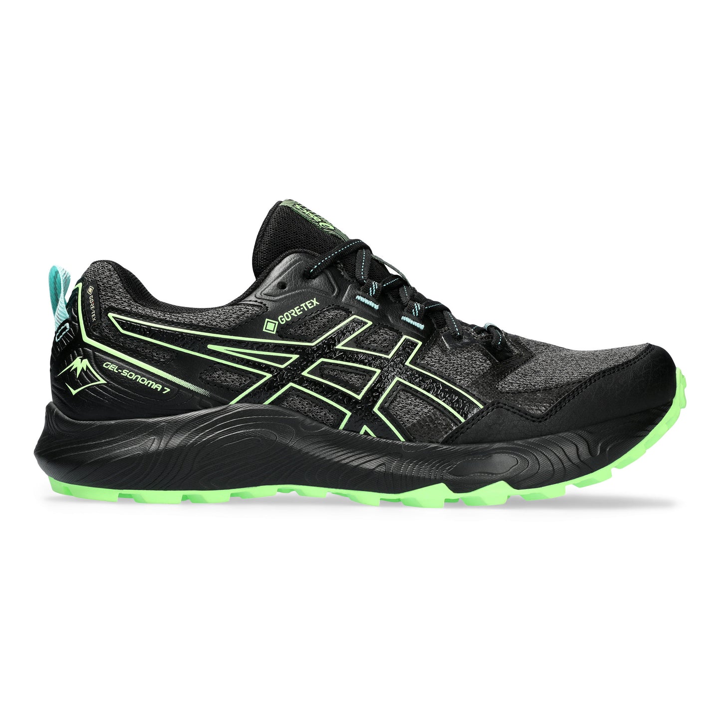 ASICS Gel-Sonoma 7 GTX Trailschuh Herren - schwarz, neongrün