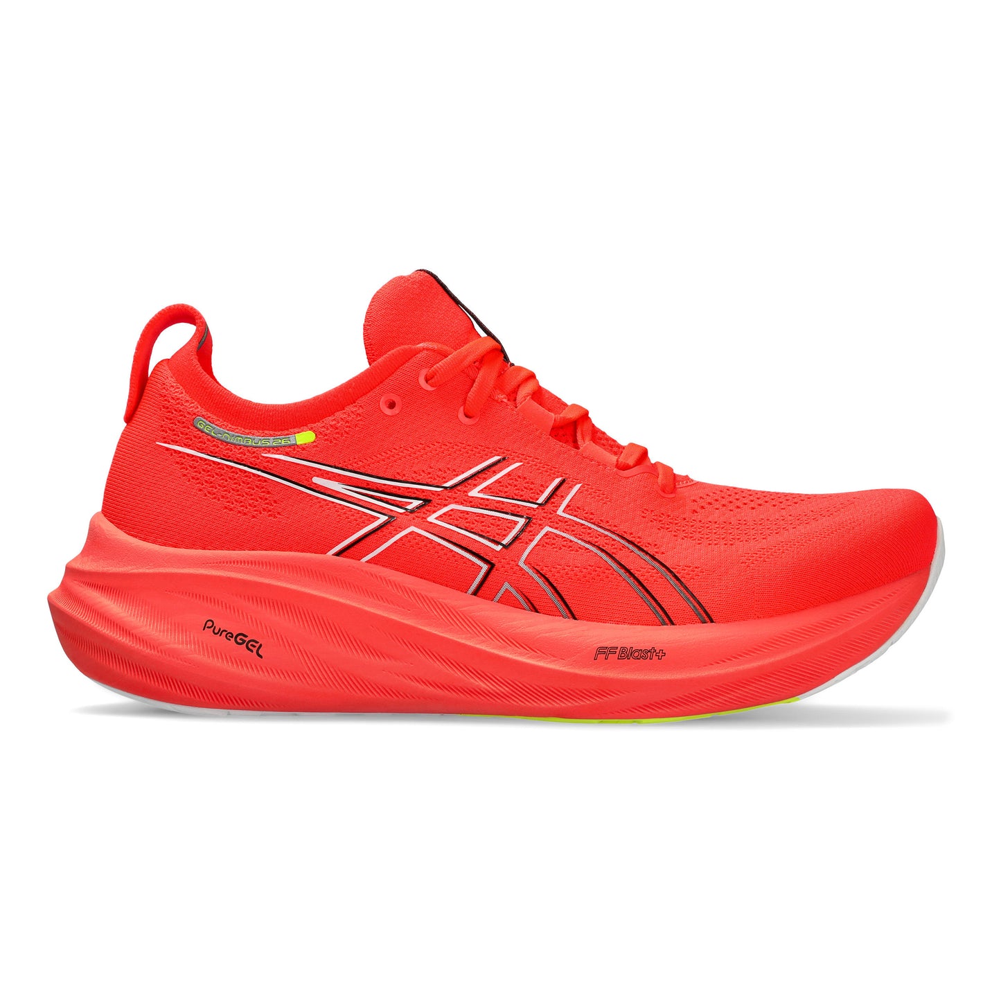 ASICS Gel-Nimbus 26 Neutralschuh Herren - rot, schwarz