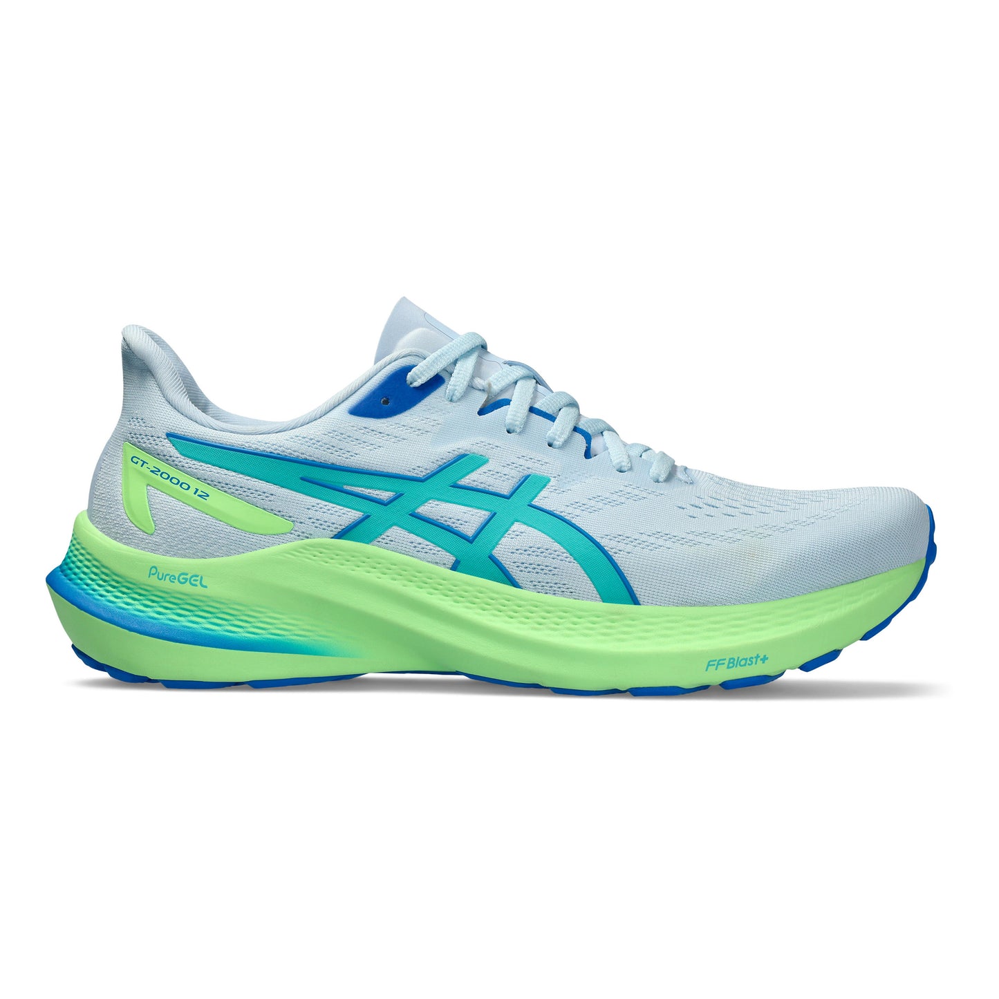 ASICS GT-2000 12 Lite-Show Stabilitätsschuh Herren - hellblau, neongrün