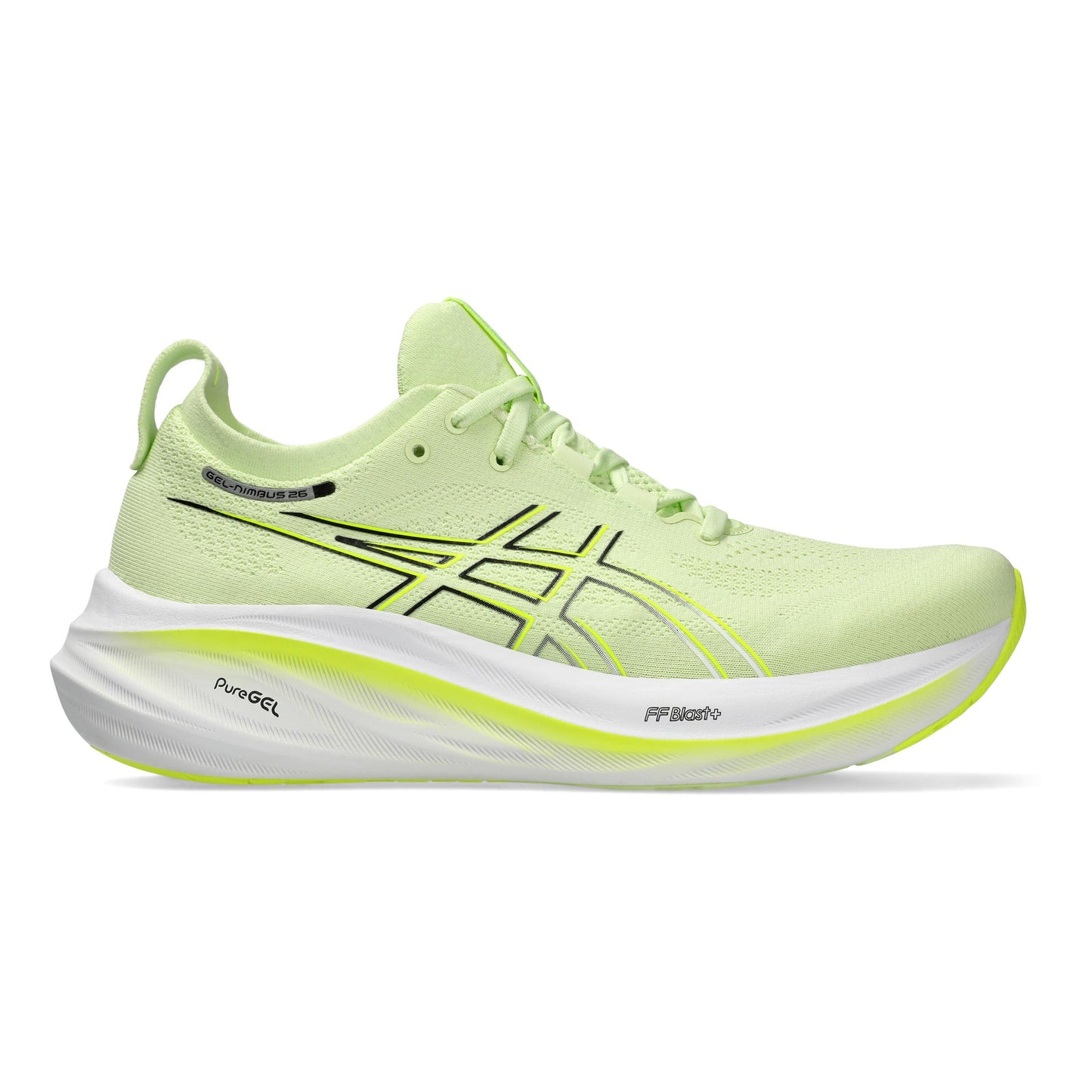 ASICS Gel-Nimbus 26 Neutralschuh Herren - limette, weiß