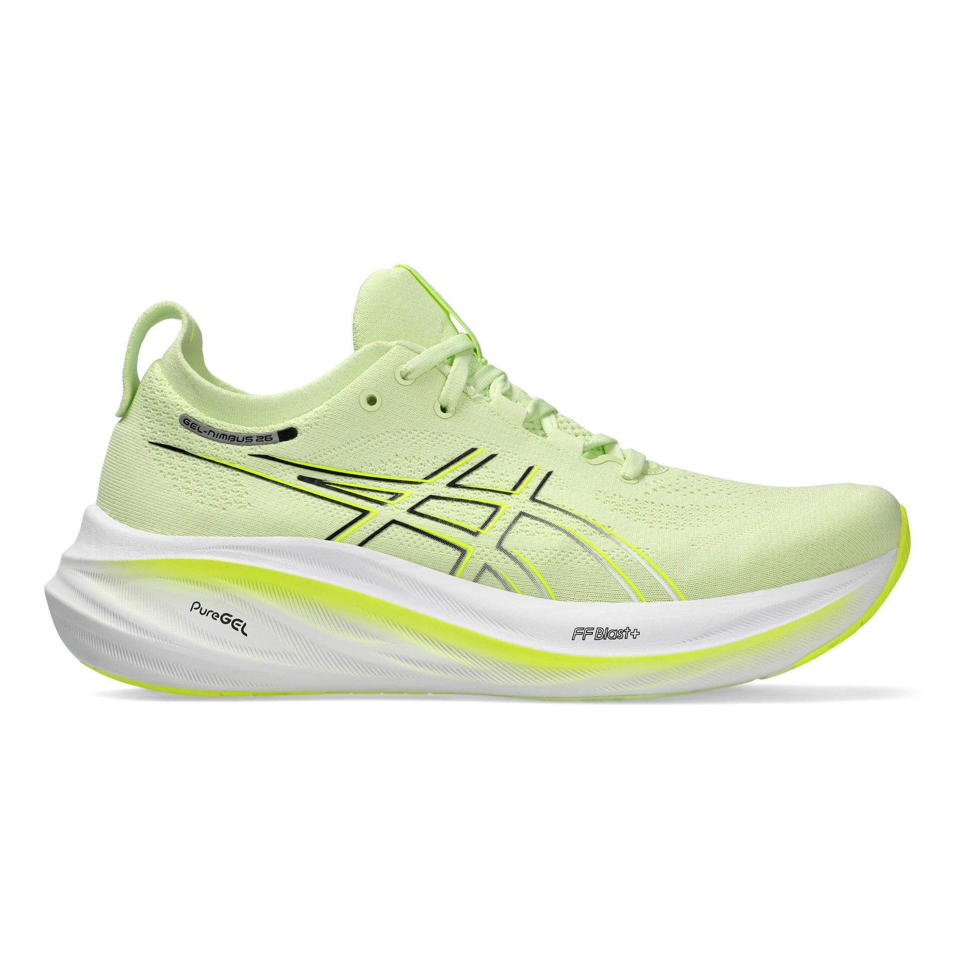 ASICS Gel-Nimbus 26 Neutralschuh Herren - limette, weiß