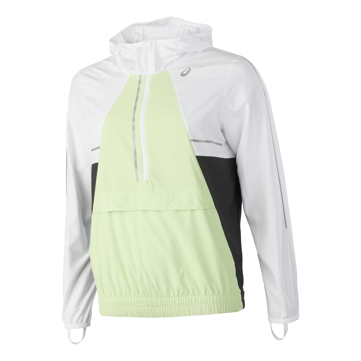 ASICS Summer Lite-Show Laufjacke Damen - weiß, limette