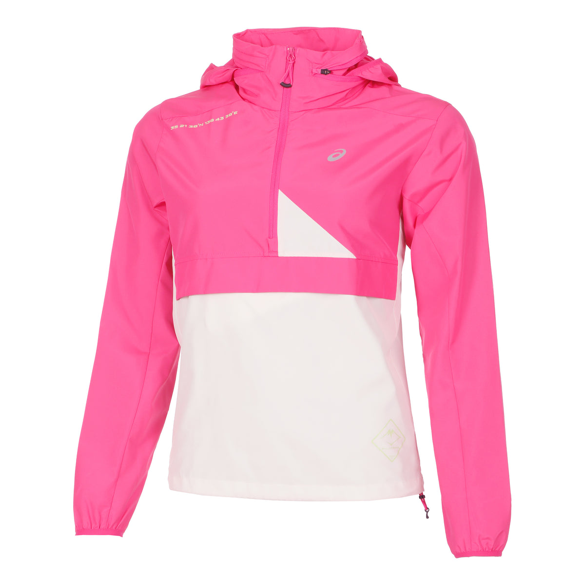 ASICS Fujitrail Laufjacke Damen - pink, beige