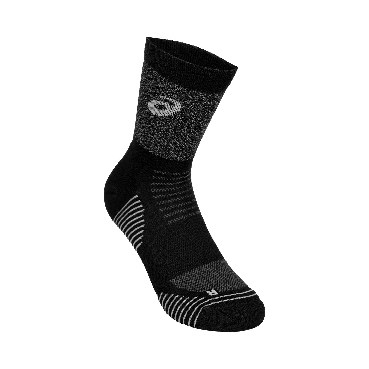 ASICS Lite-Show Run Crew Laufsocken Unisex - schwarz,