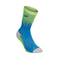 Performance Run Crew Laufsocken Unisex - blau, limette