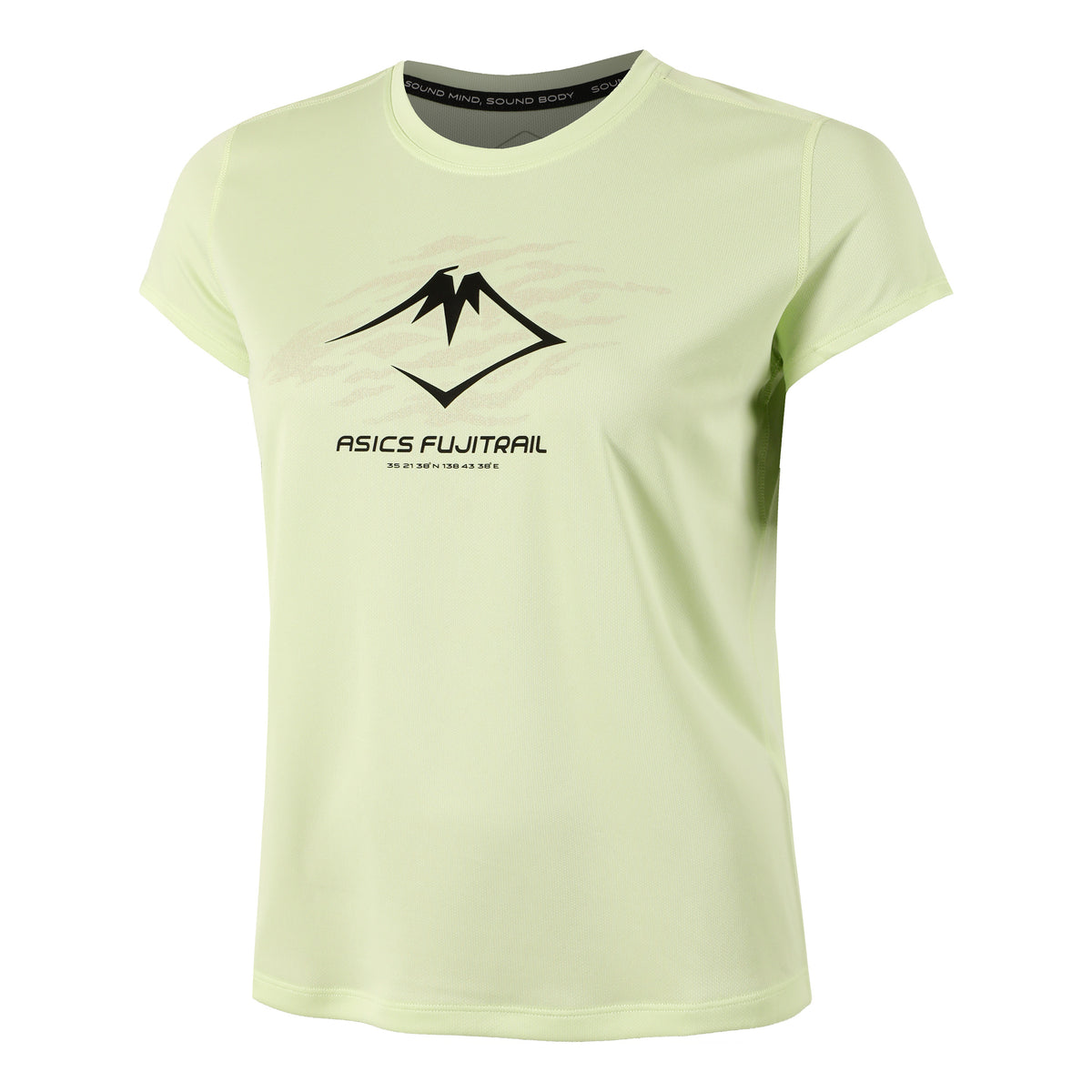 ASICS Fujitrail Logo Laufshirt Damen - gelb,