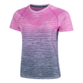 Seamless Laufshirt Damen - pink, dunkelblau