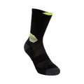 Fujitrail Run Crew Laufsocken Unisex - schwarz, neongelb