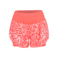 Road AOP 2in1 3.5in Laufshorts Damen-orange
