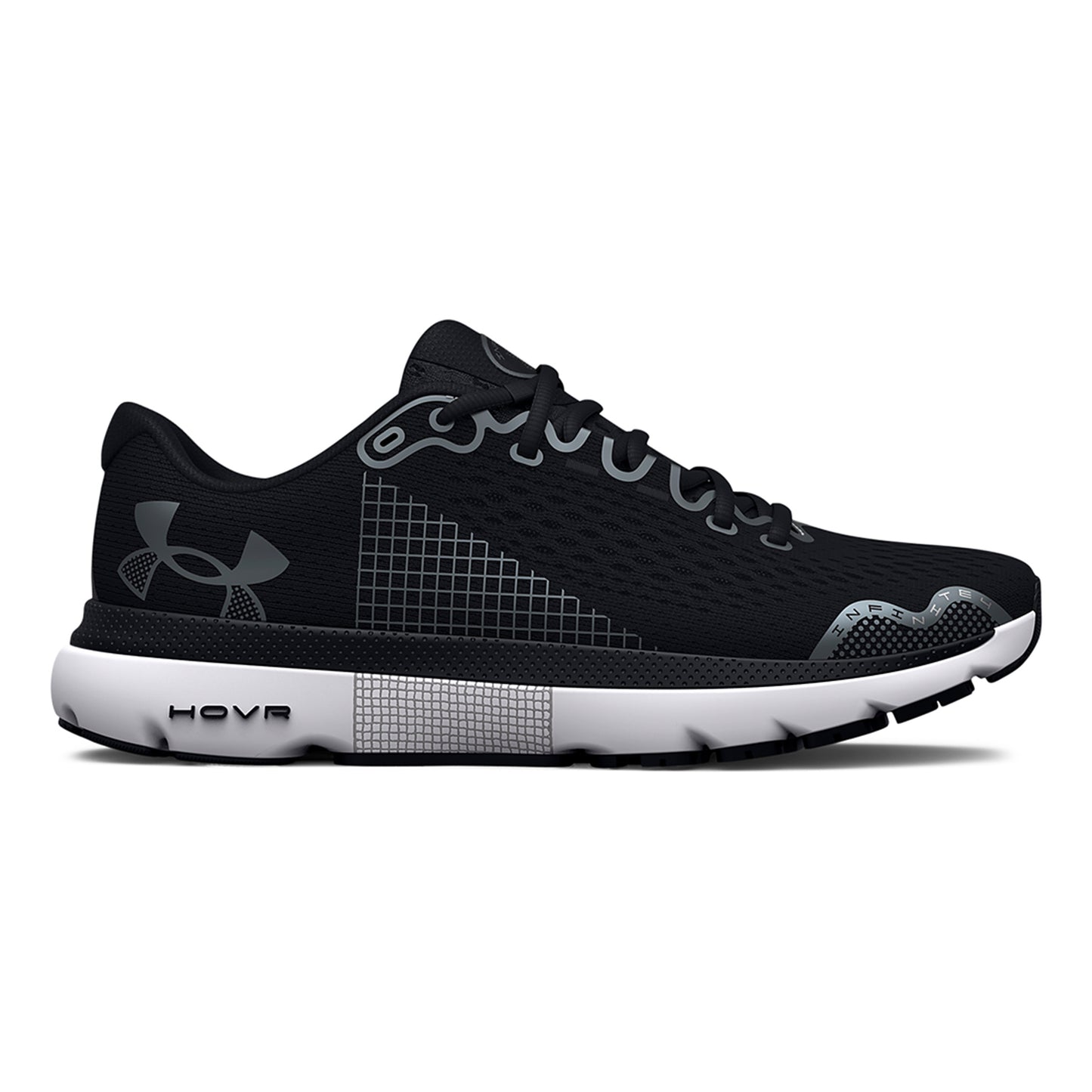 Under Armour HOVR Infinite 4 Neutralschuh Damen-Schwarz,Weiß