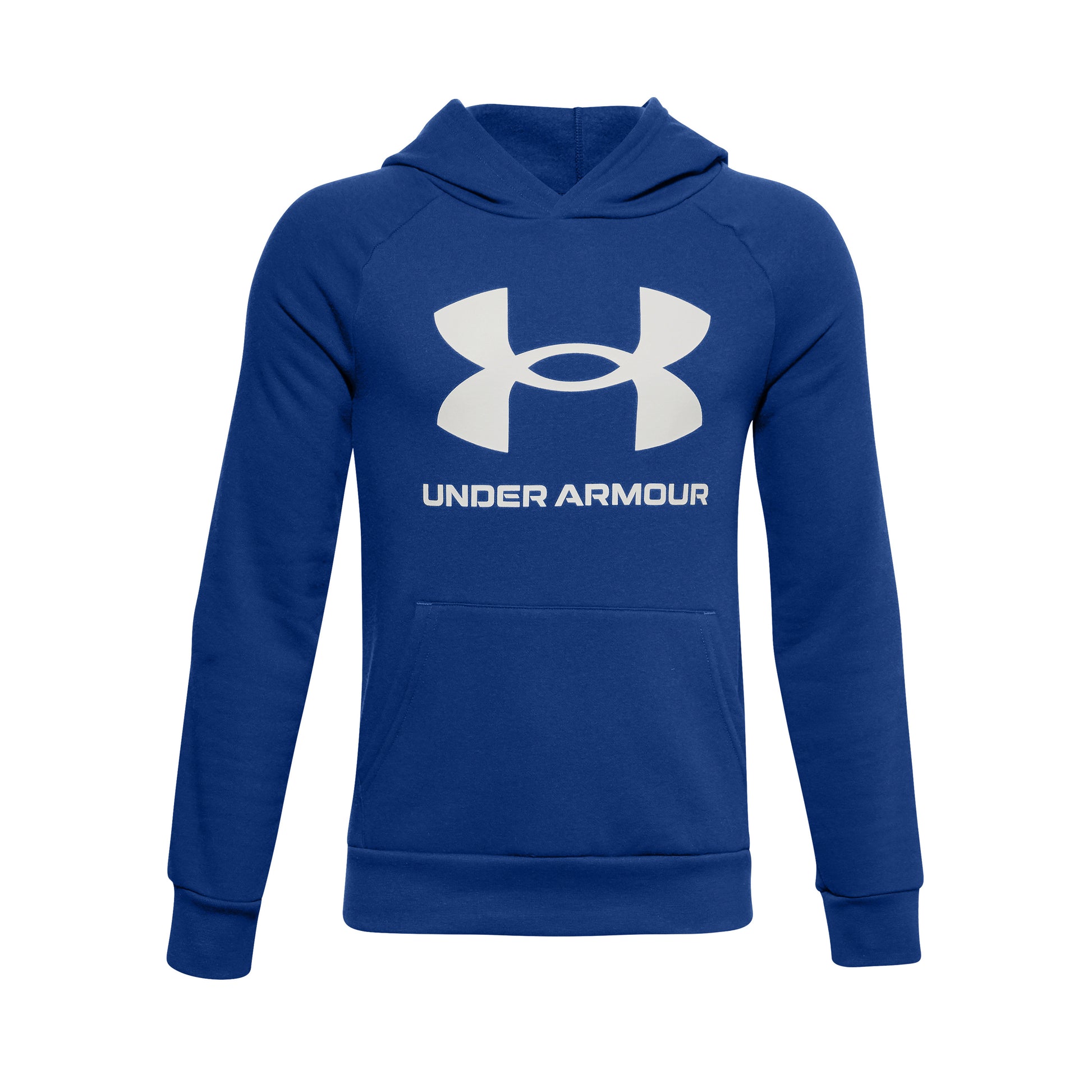 Under Armour Fleece Hoody Jungen - blau, weiß