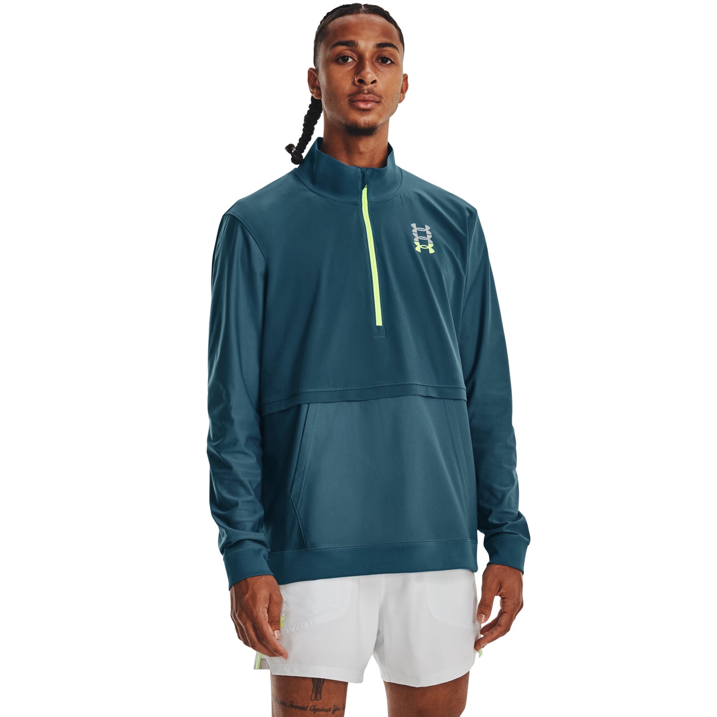 Under Armour Run Anywhere Longsleeve Herren-Blau,Grün