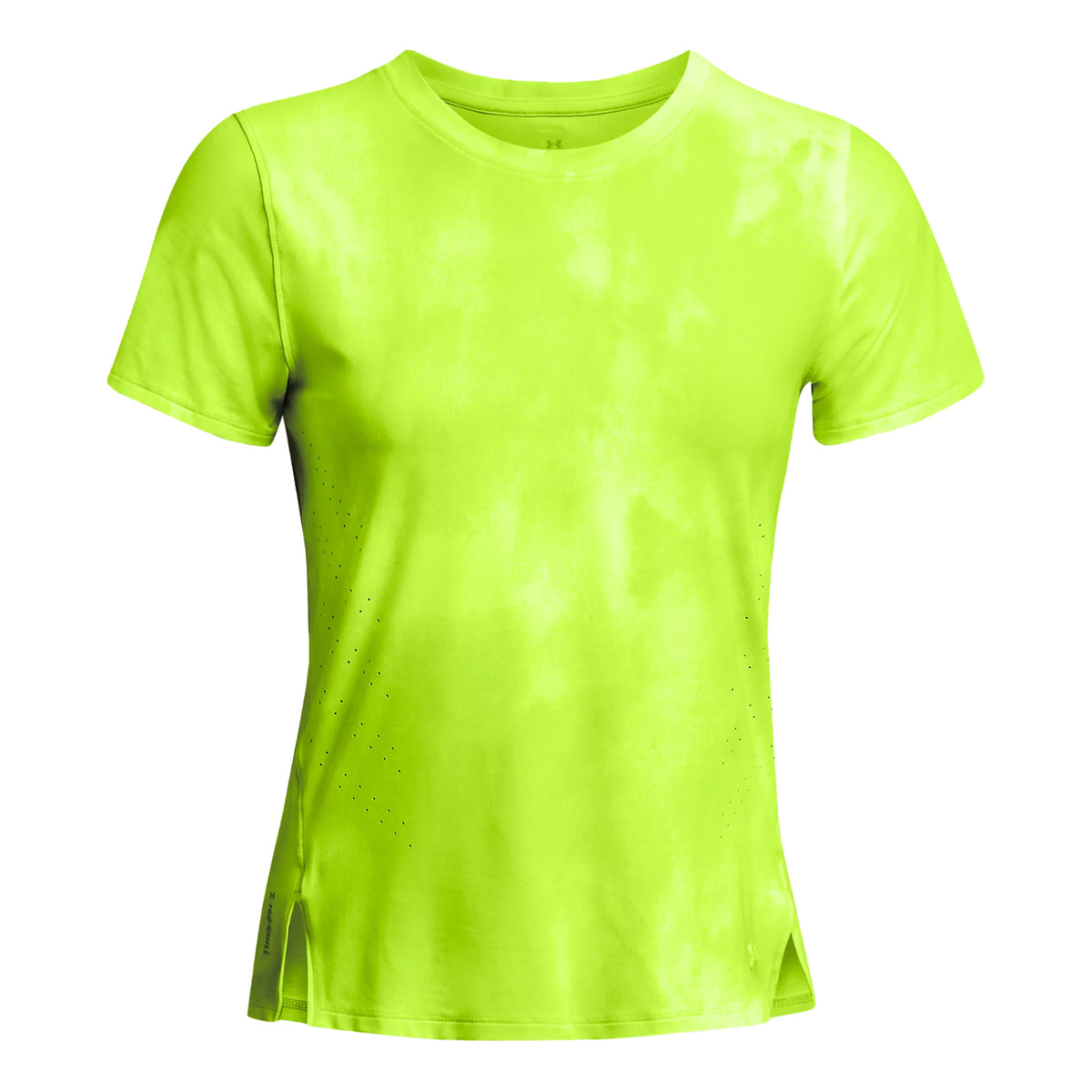 Under Armour Laser Wash SS Laufshirt Damen - neongelb,