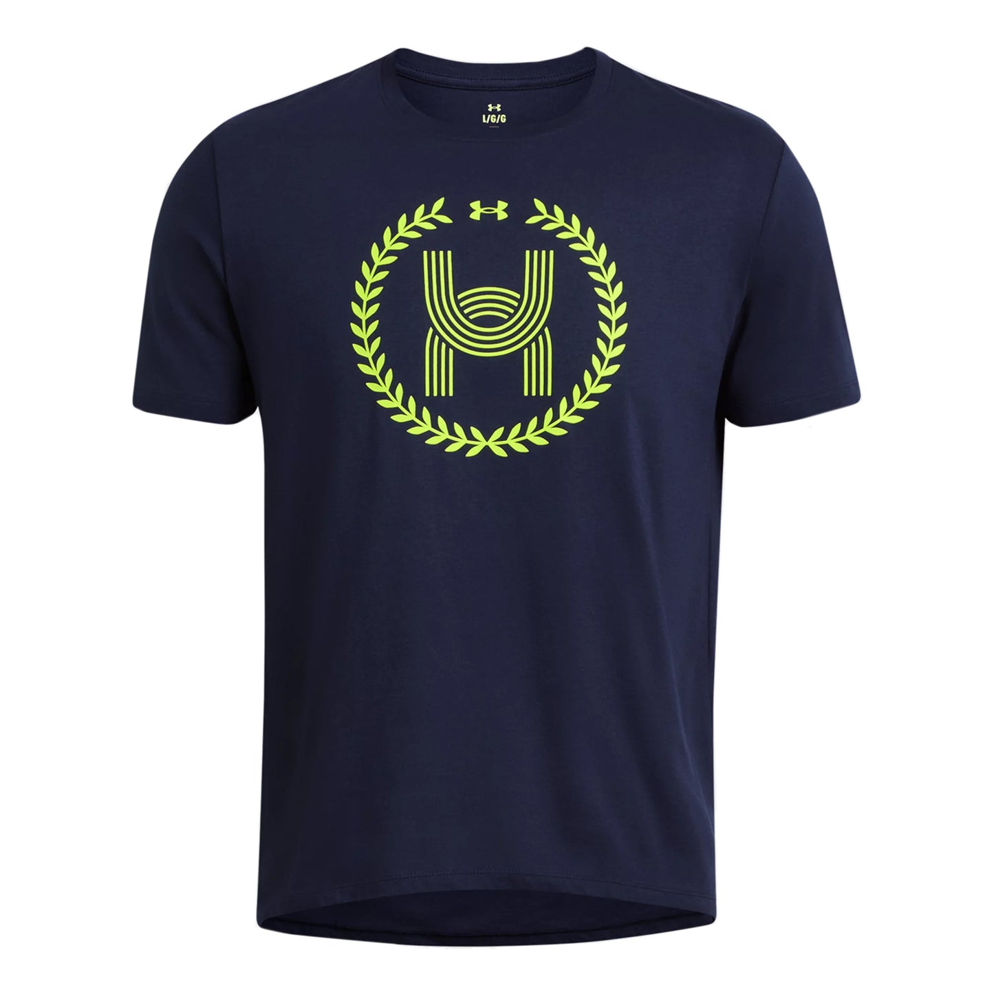 Under Armour Run Everywhere Wreath SS Laufshirt Herren-Dunkelblau,Neongelb
