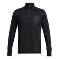 Run Trail Quarter Zip Lauftop Herren - schwarz,